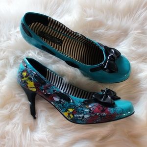 Iron Fist Blue Anime Fighter Heels